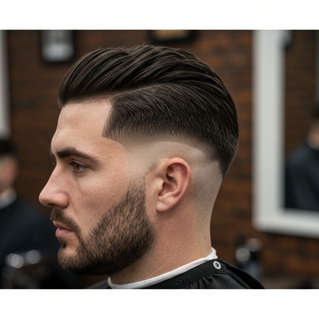 Precision skin fade haircut
