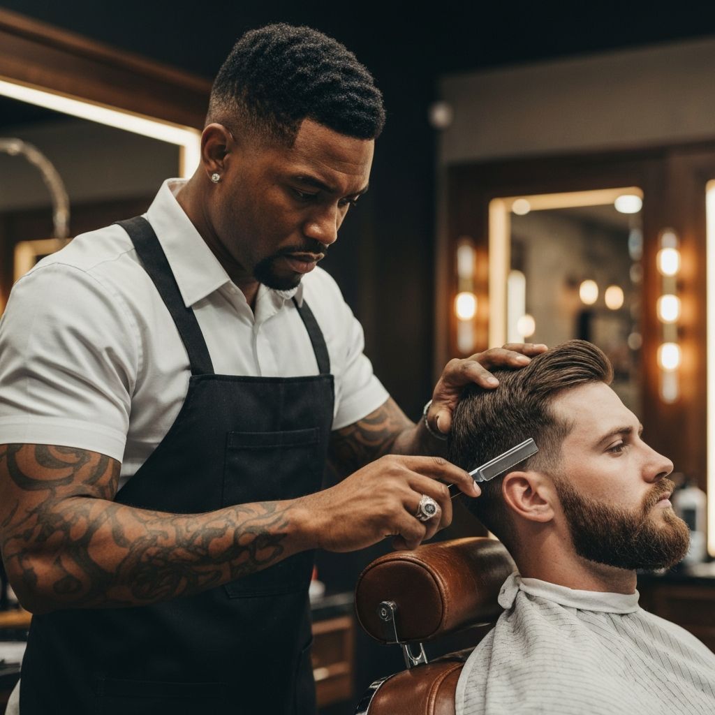 Professional beard grooming