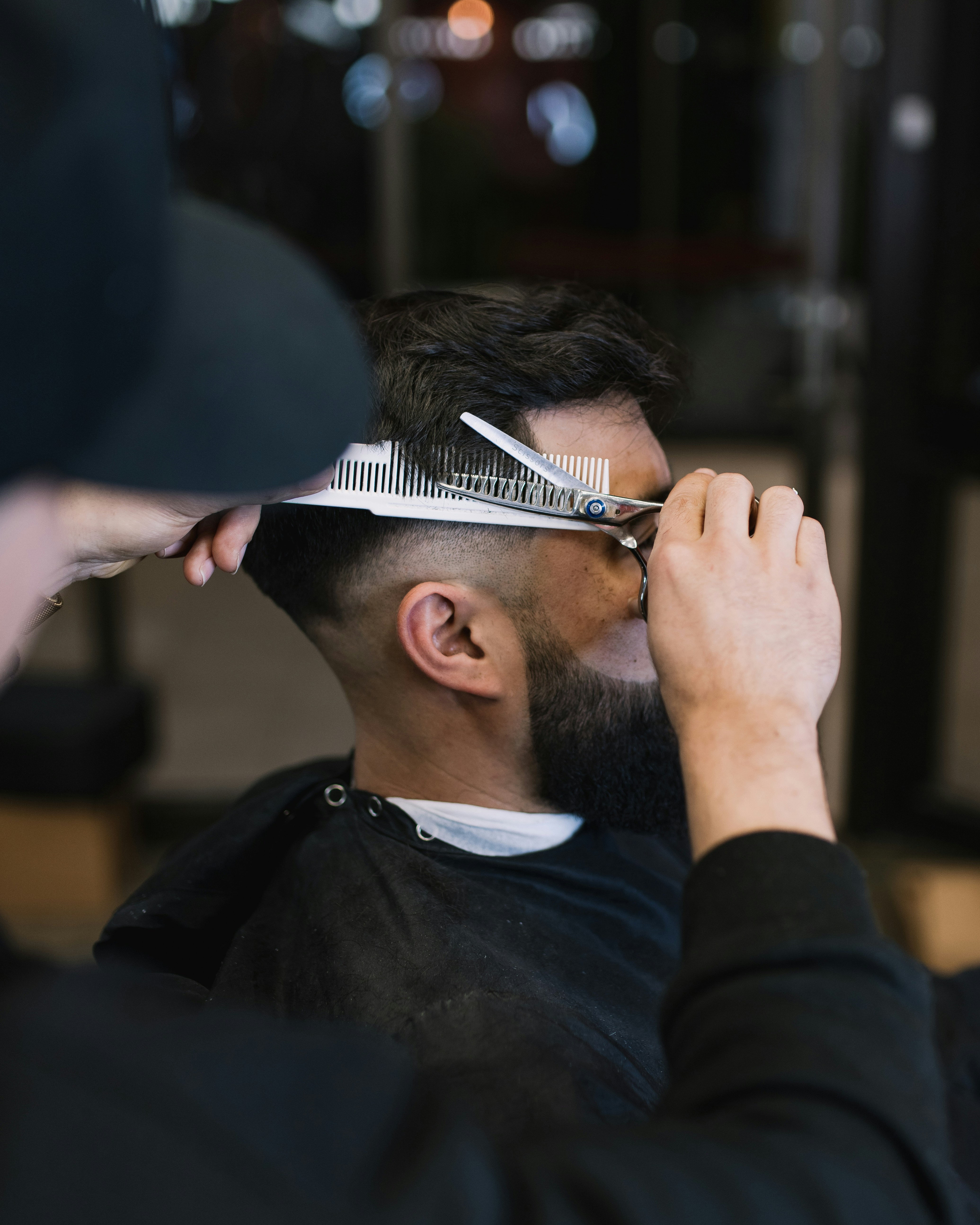 Luxury barbershop interior