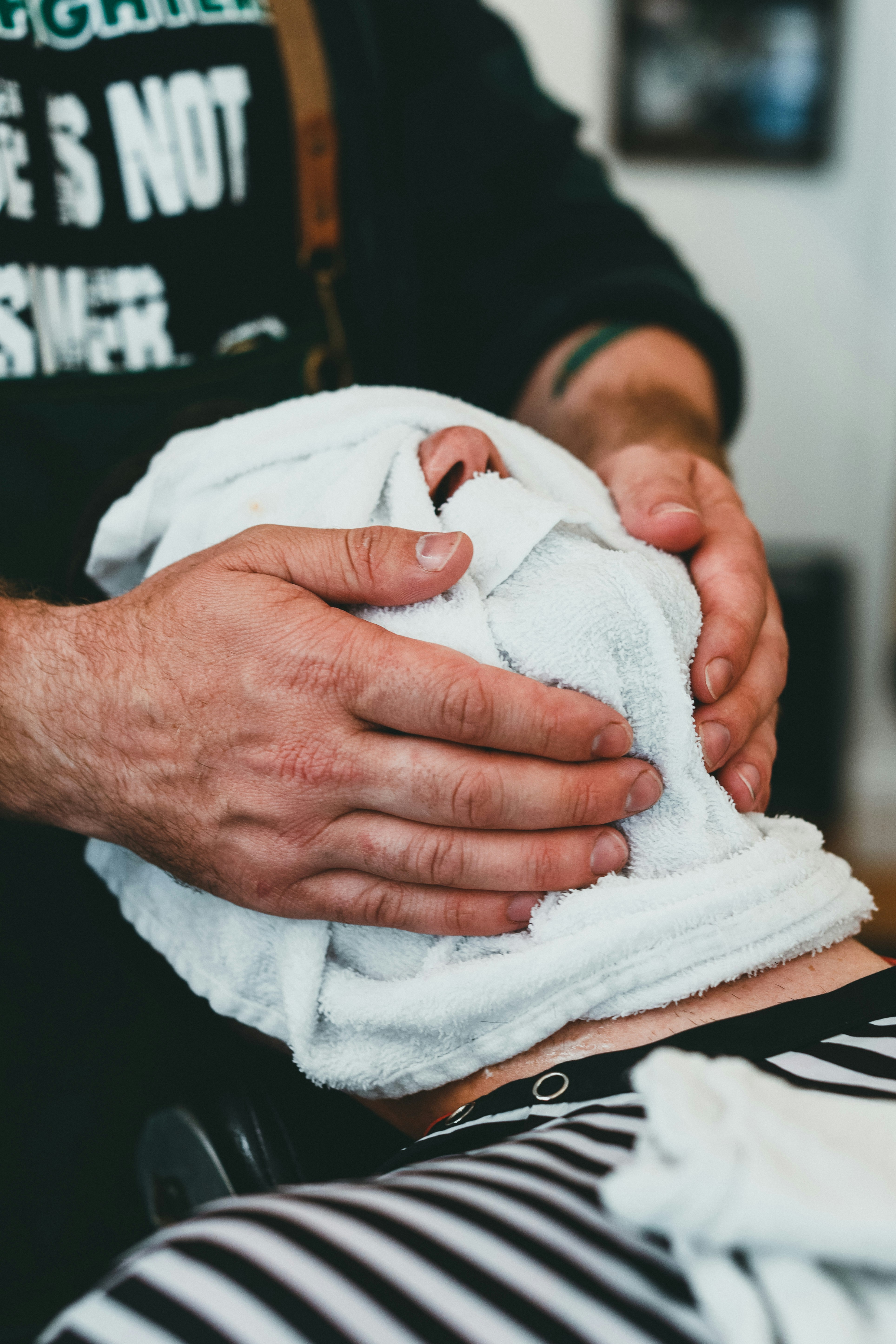Luxury barbershop interior